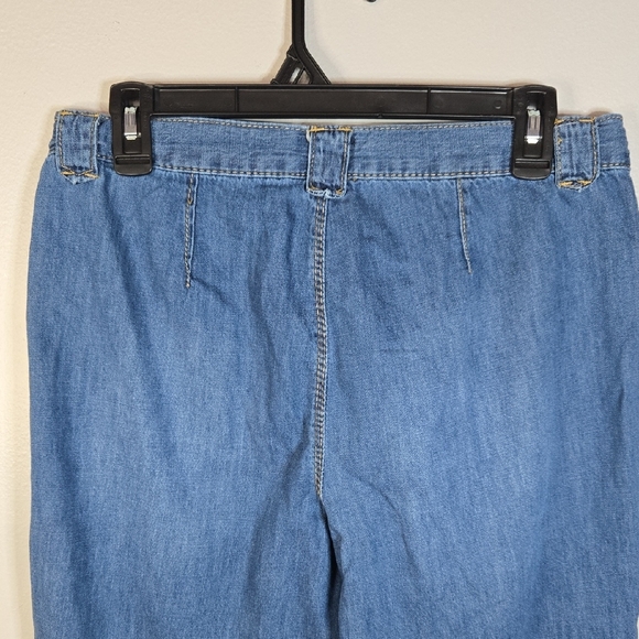 Curve Appeal Women's 6/28 Lightweight Denim Wide Leg Cropped Jeans - Picture 5 of 14